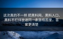 这次真的不一样 把黑料网、黑料入口、黑料不打烊放进同一条脉络图里，答案更清楚