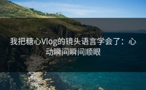 我把糖心Vlog的镜头语言学会了：心动瞬间瞬间顺眼