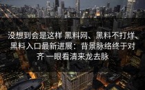 没想到会是这样 黑料网、黑料不打烊、黑料入口最新进展：背景脉络终于对齐 一眼看清来龙去脉