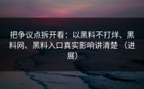 把争议点拆开看：以黑料不打烊、黑料网、黑料入口真实影响讲清楚 （进展）